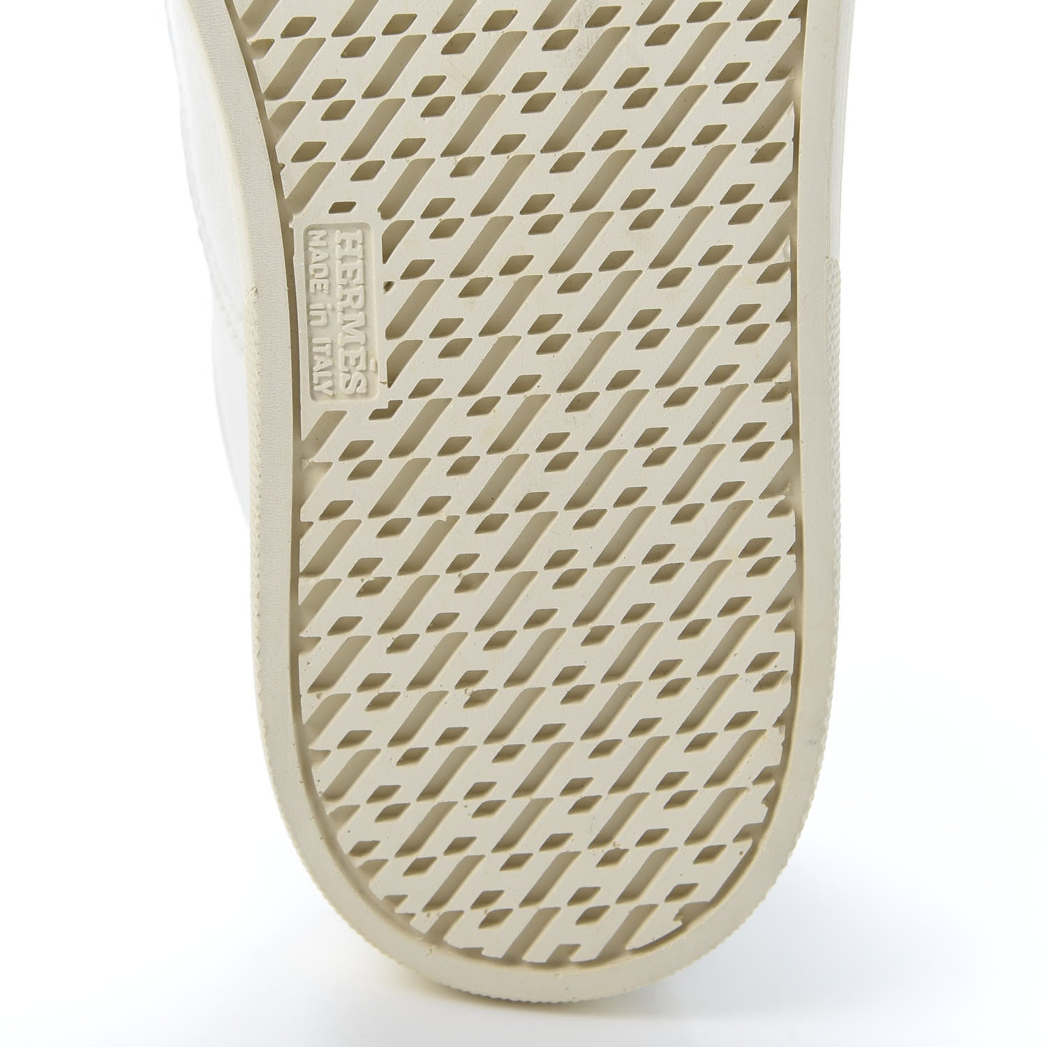 Hermes Calfskin Lizard Womens Quicker Sneakers 36 White Bordeaux 8 of 9