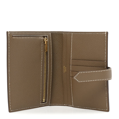 Hermes Epsom Bearn Compact Wallet Etoupe 5 of 11