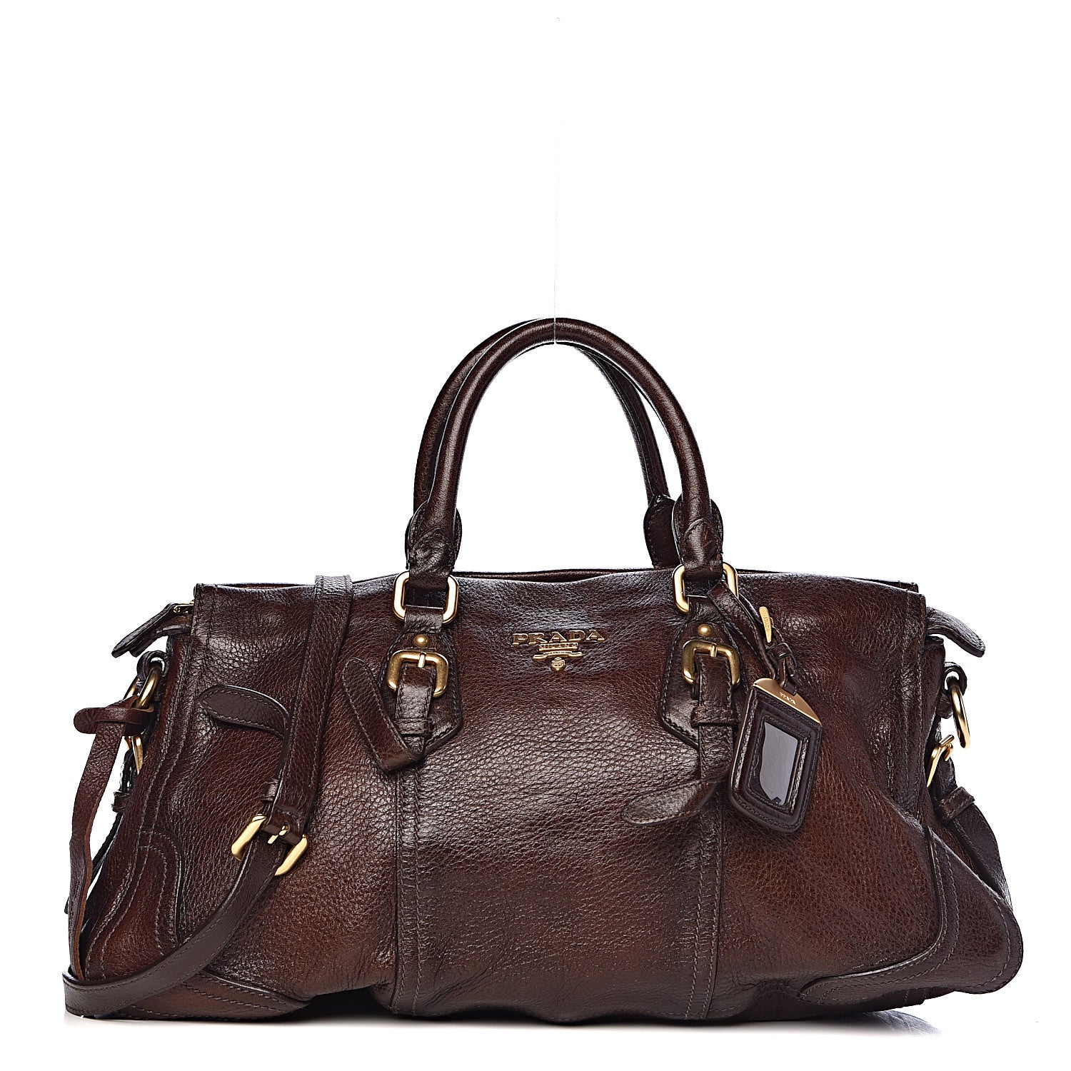 Prada Deerskin Duffel Bag Bruciato 1 of 21