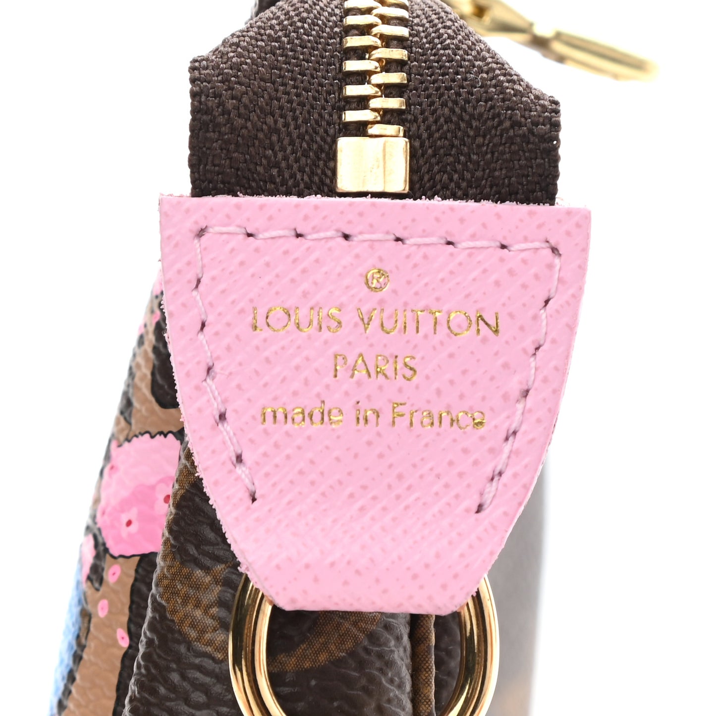 Monogram 2021 Christmas Animation Japanese Garden Mini Pochette Accessories Wisteria Pink