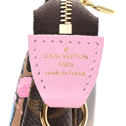 Louis Vuitton Monogram 2021 Christmas Animation Japanese Garden Mini Pochette Accessories Wisteria Pink 7 of 9