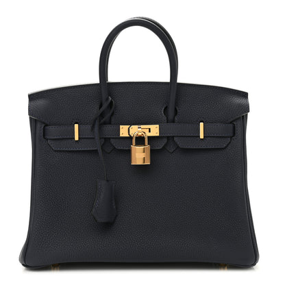 Hermes Togo Birkin 25 Bleu Nuit 1 of 11