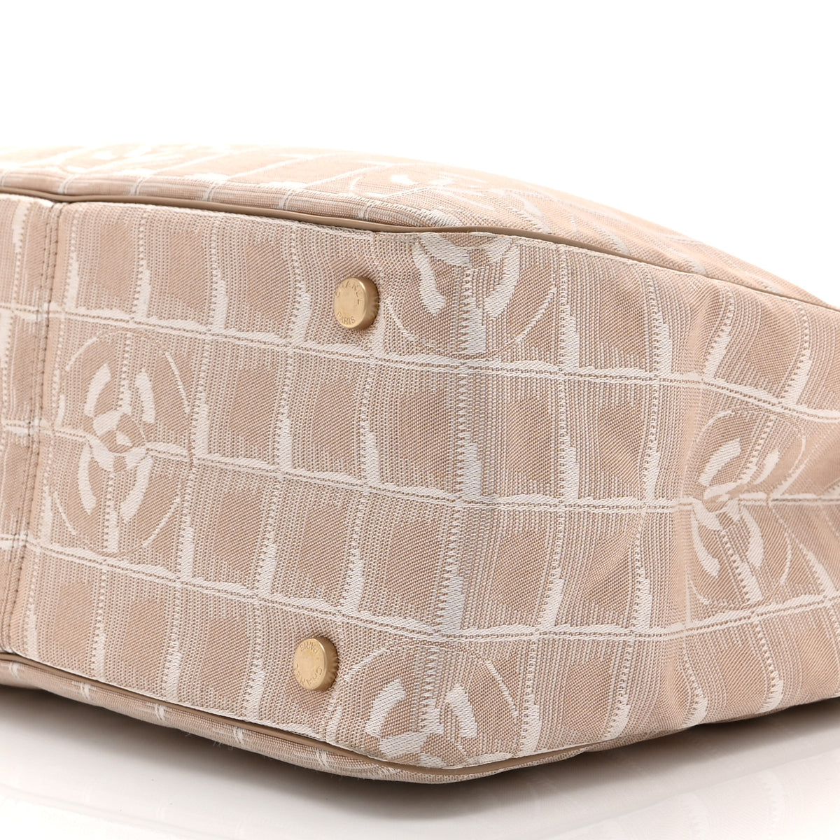 Chanel Nylon Small Travel Tote Beige 9 of 10
