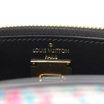Louis Vuitton Calfskin Floral Print Mini City Steamer Black 6 of 8