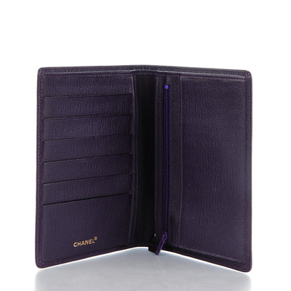 Chanel Goatskin Bi-Fold Wallet Purple 5 of 8