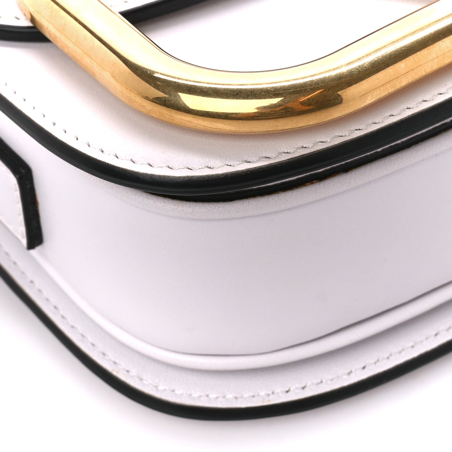 Calfskin Small Supervee Crossbody Bag Optic White