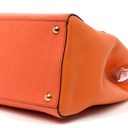 Fendi Vitello Elite Regular 2Jours Tote Arancio 10 of 17
