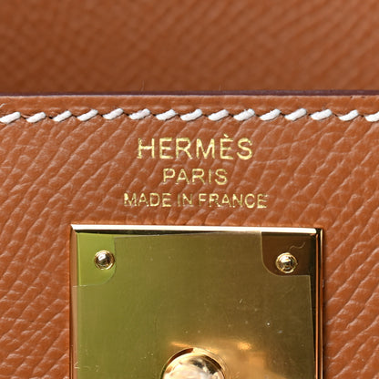 Hermes Epsom Kelly Sellier 28 Gold 6 of 11