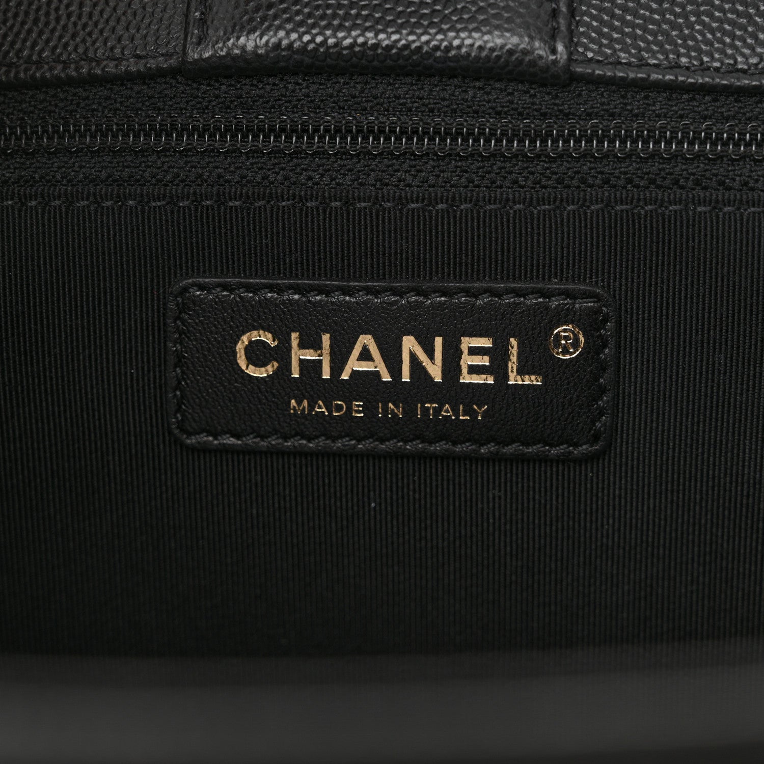 Chanel Caviar Quilted In Out Flap Shopping Tote Black 7 of 12