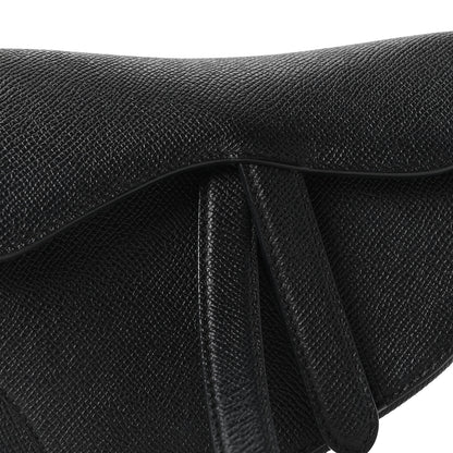 Christian Dior Grained Calfskin Mini Saddle Bag Black 7 of 9