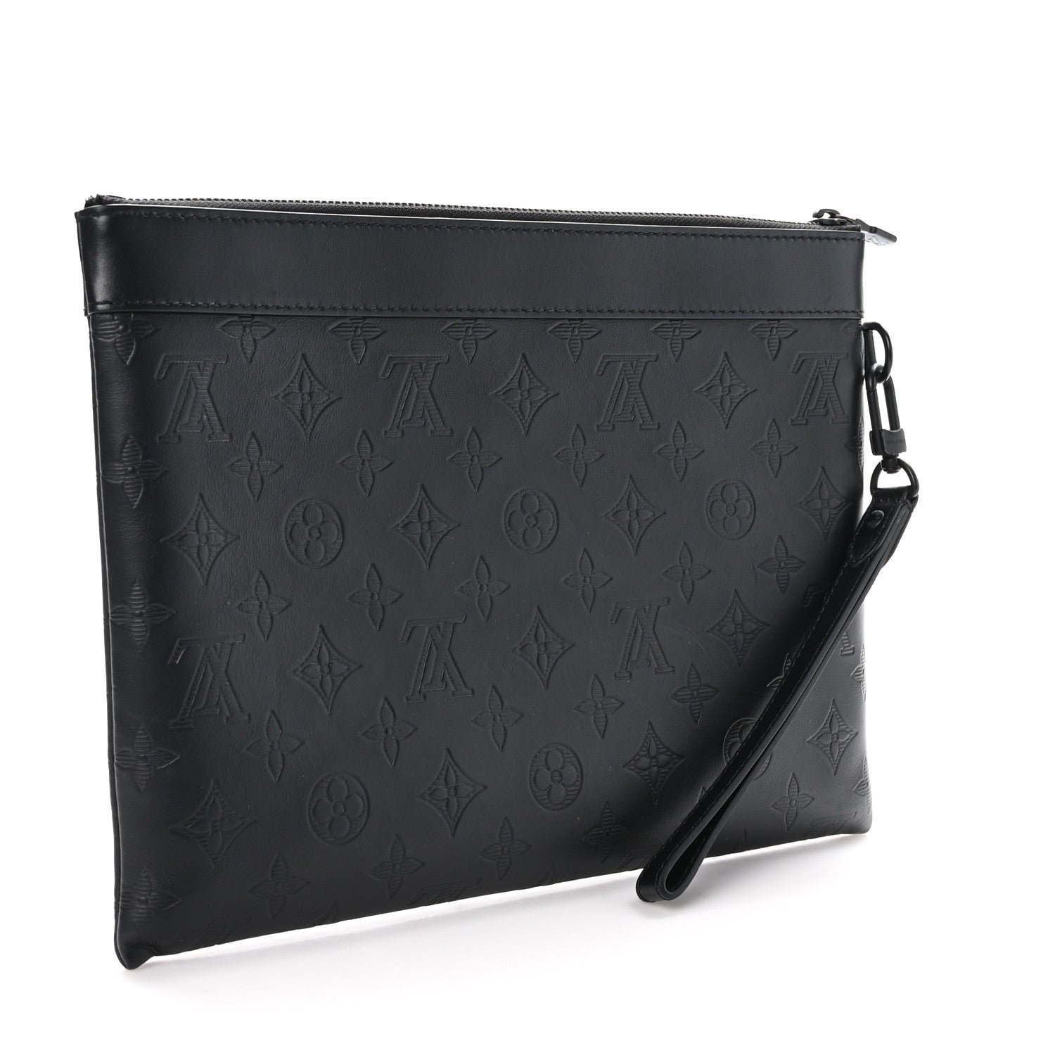 Louis Vuitton Monogram Shadow Pochette To-Go Black 3 of 8