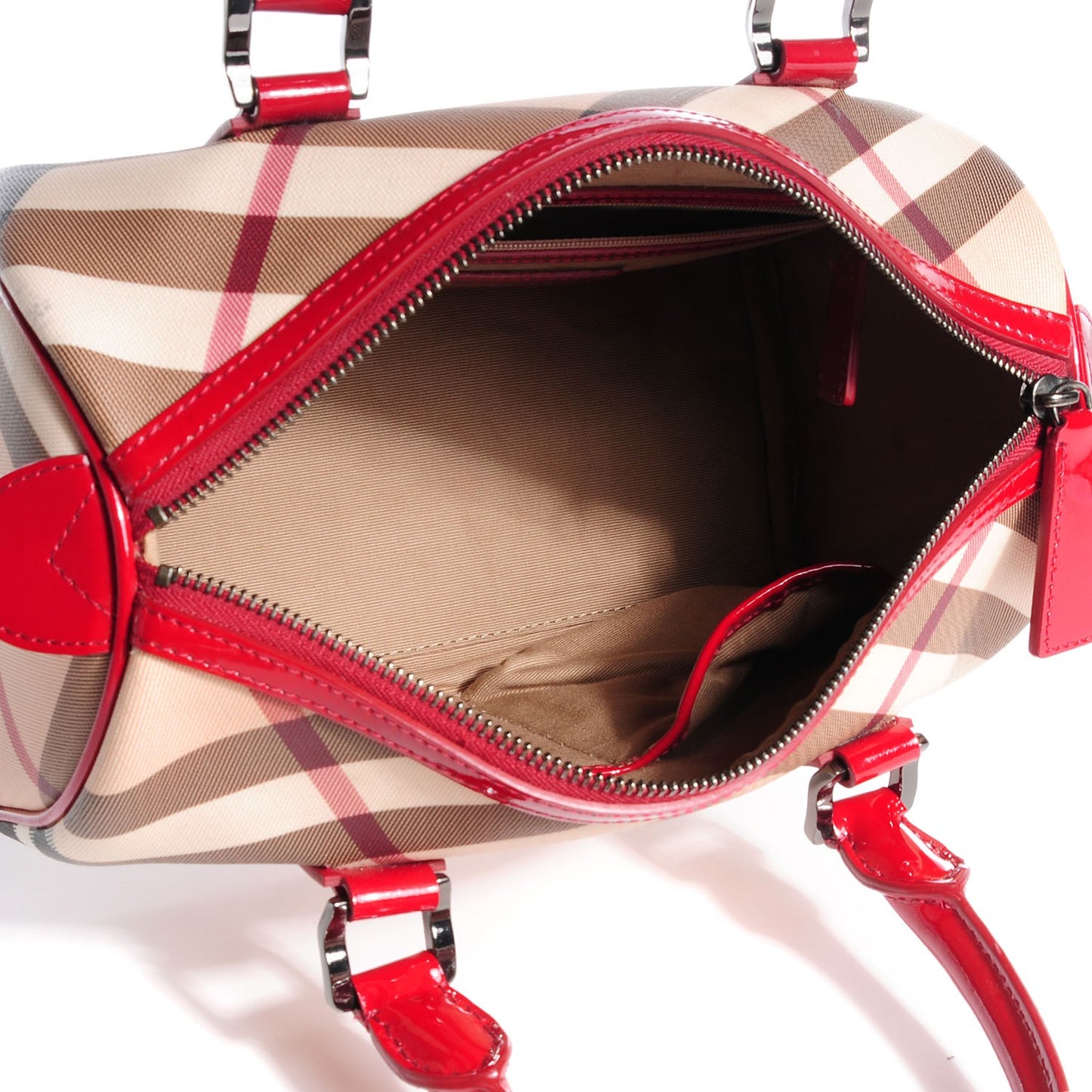 Nova Check Chester Bowling Small Bag Red