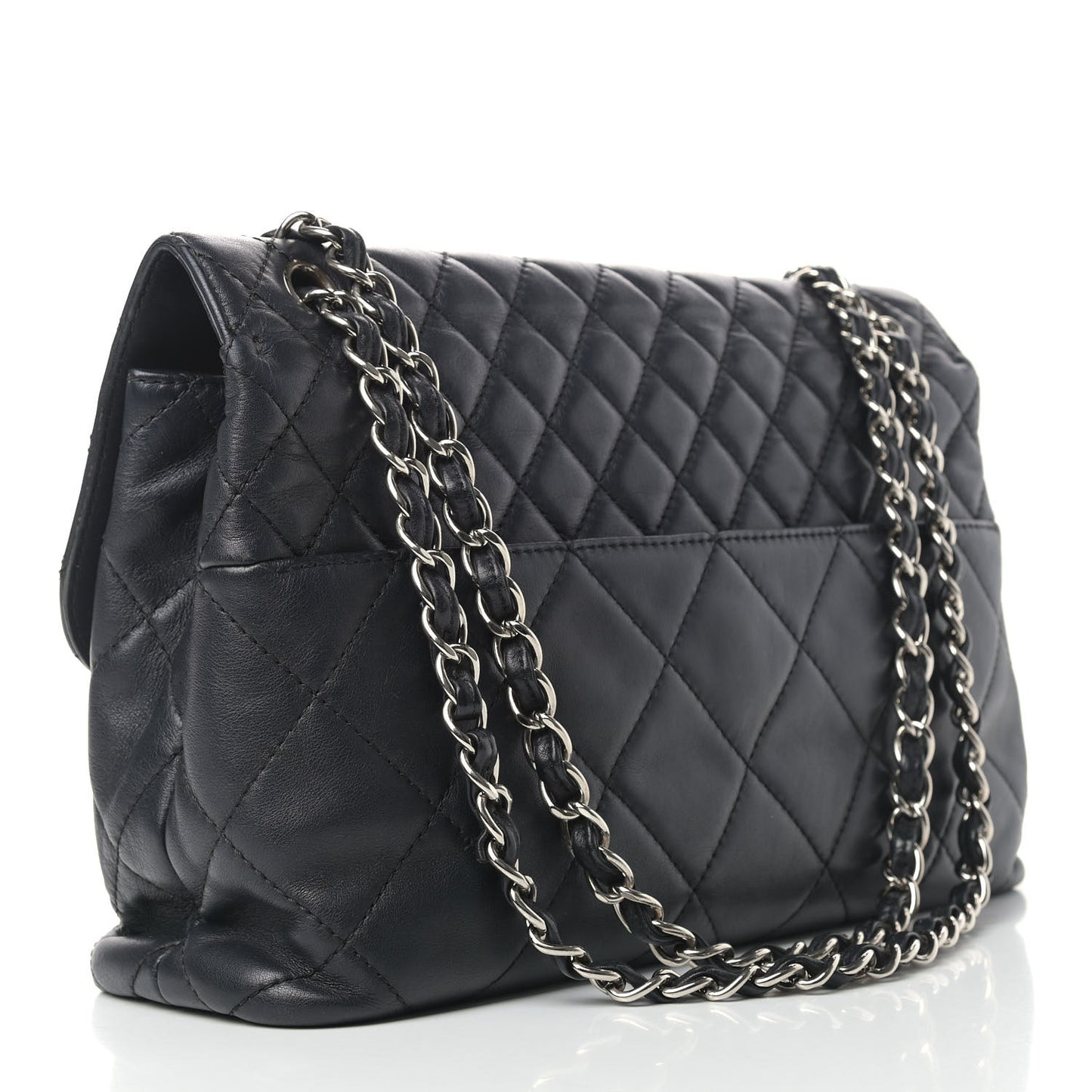 Calfskin Quilted In The Business Flap Bag Black