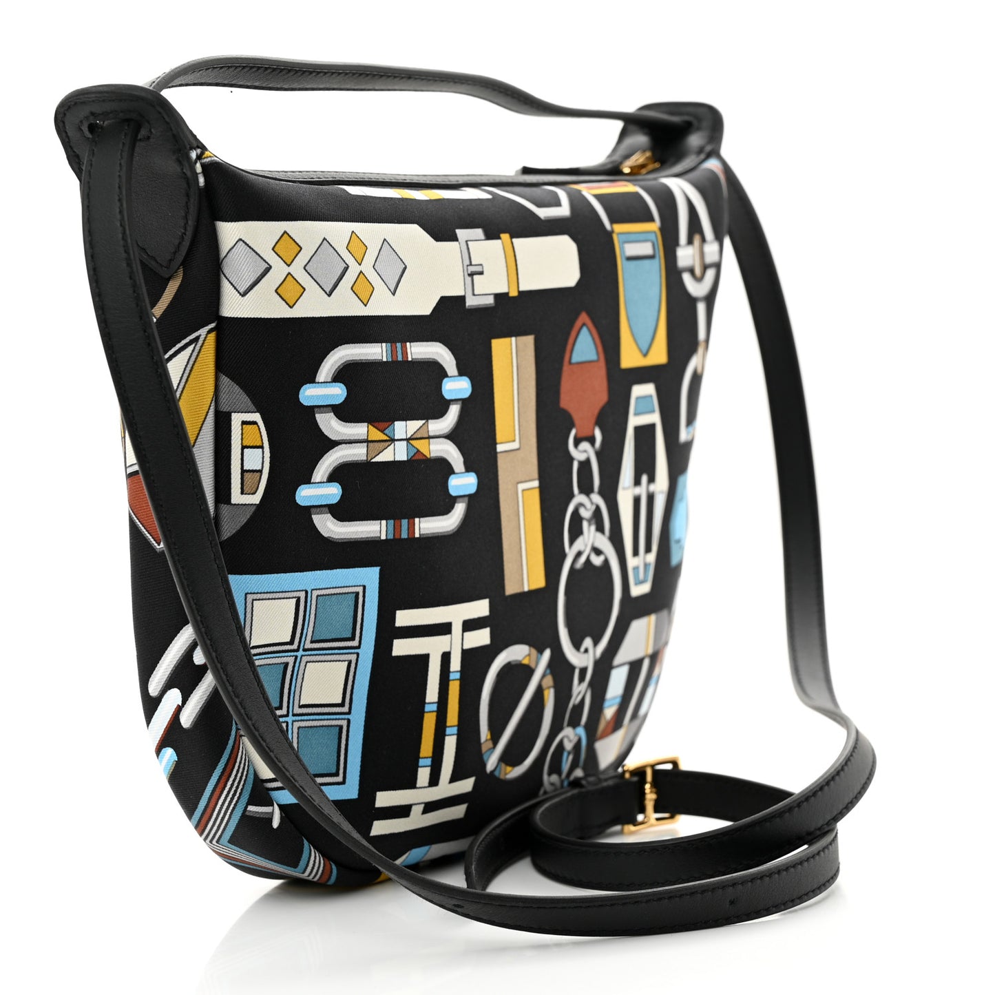 Silk Sursoie To Go Pouch Bleu Marine Craie Black