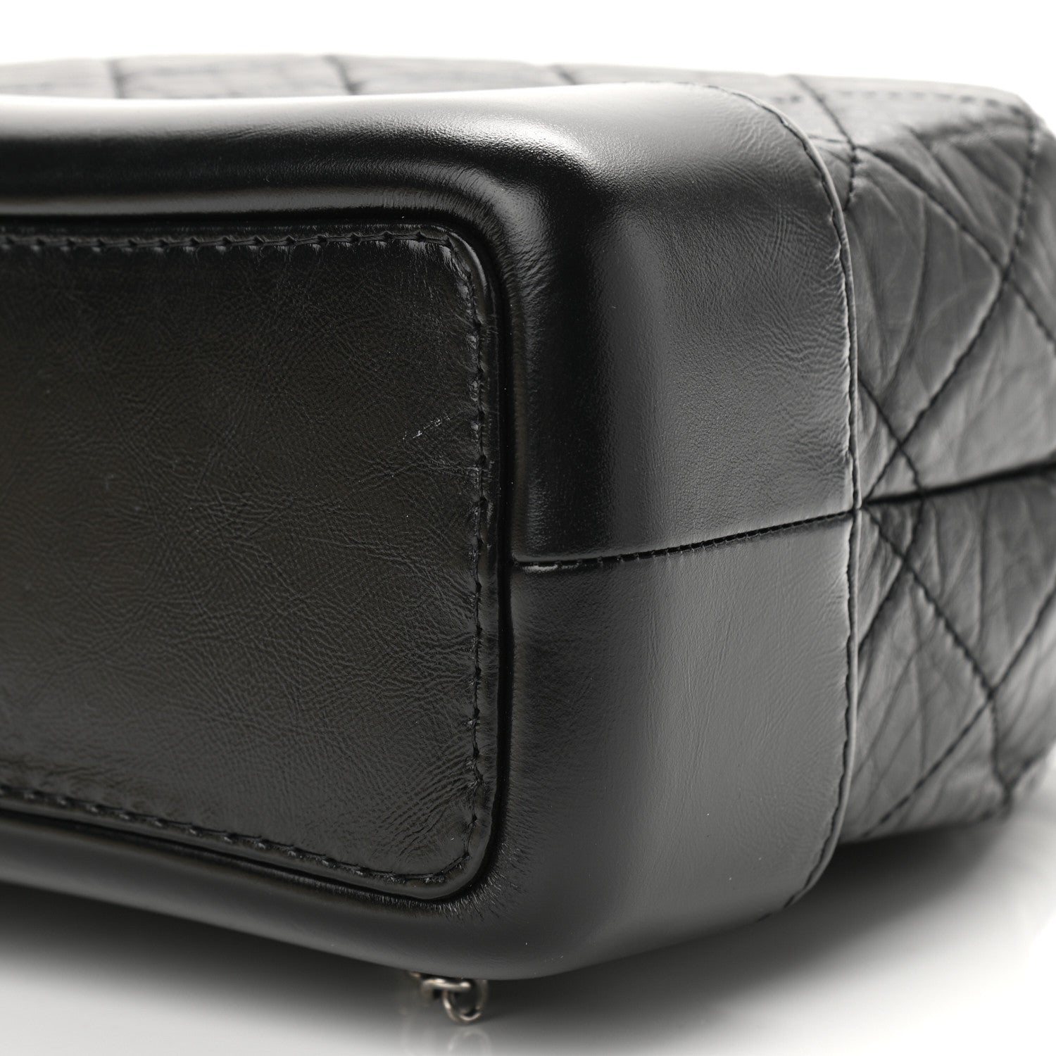 Chanel Aged Calfskin Quilted Small Gabrielle Backpack Black 10 of 12