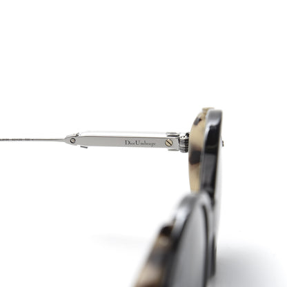 Christian Dior Acetate Umbrage Round Sunglasses Tortoise Black 6 of 8