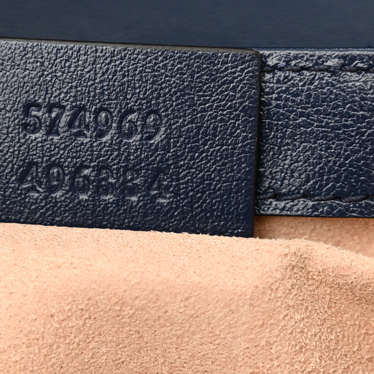 Gucci Vintage Effect Calfskin Matelasse Diagonal Super Mini Torchon GG Marmont Shoulder Bag Blue Agata Mystic White 7 of 10