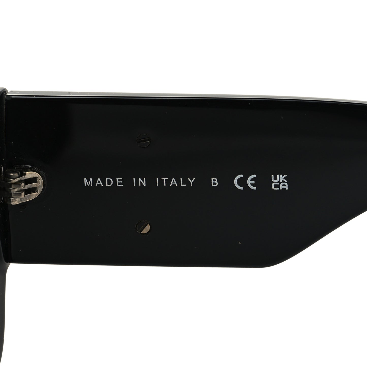 Acetate Crystal CC Shield Sunglasses 5466-B-A Black