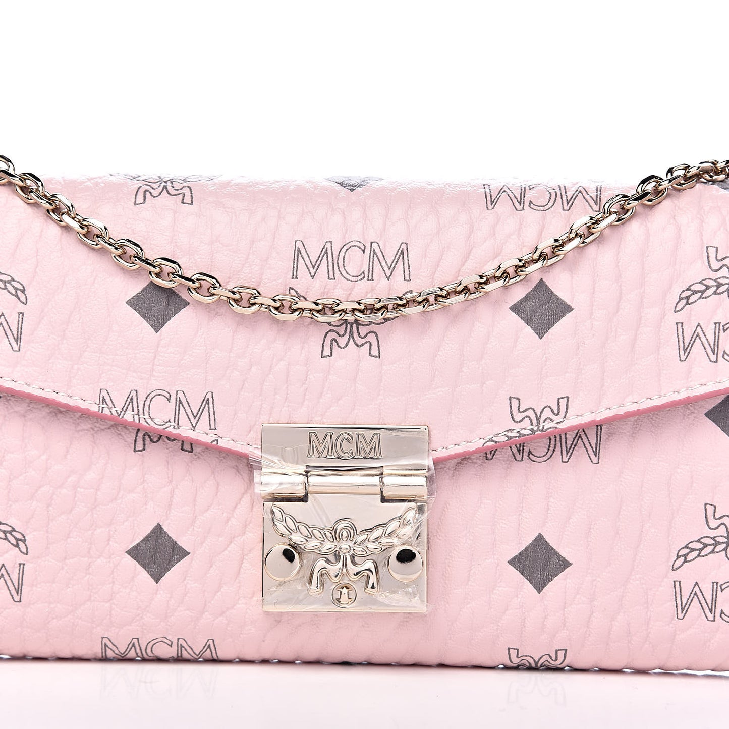 Visetos Large Patricia Wallet On Chain Soft Pink