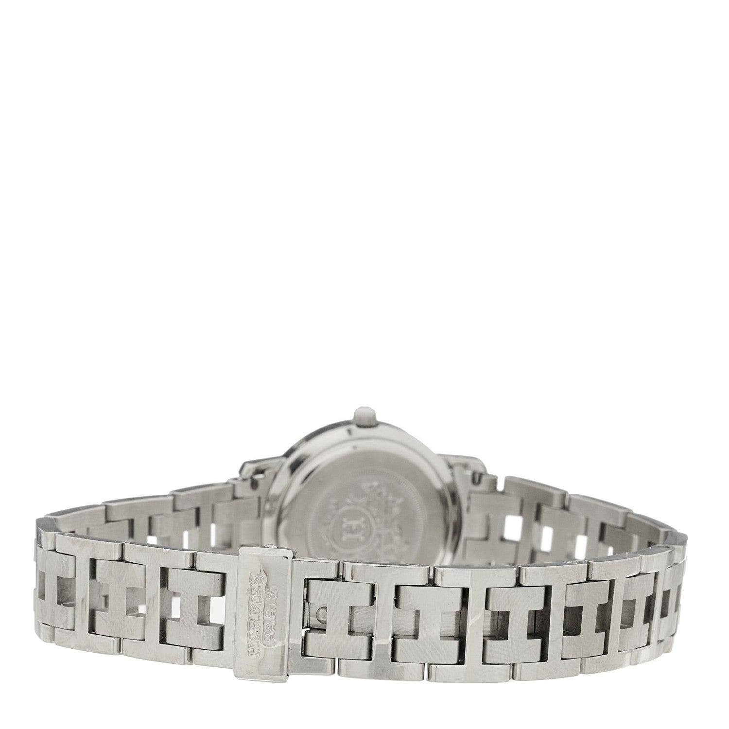 Hermes Stainless Steel 24mm Clipper Quartz Watch Grey 3 of 4
