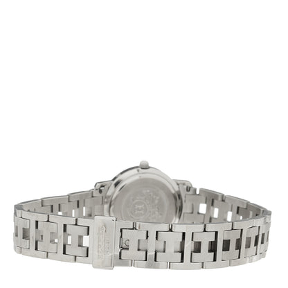 Hermes Stainless Steel 24mm Clipper Quartz Watch Grey 3 of 4