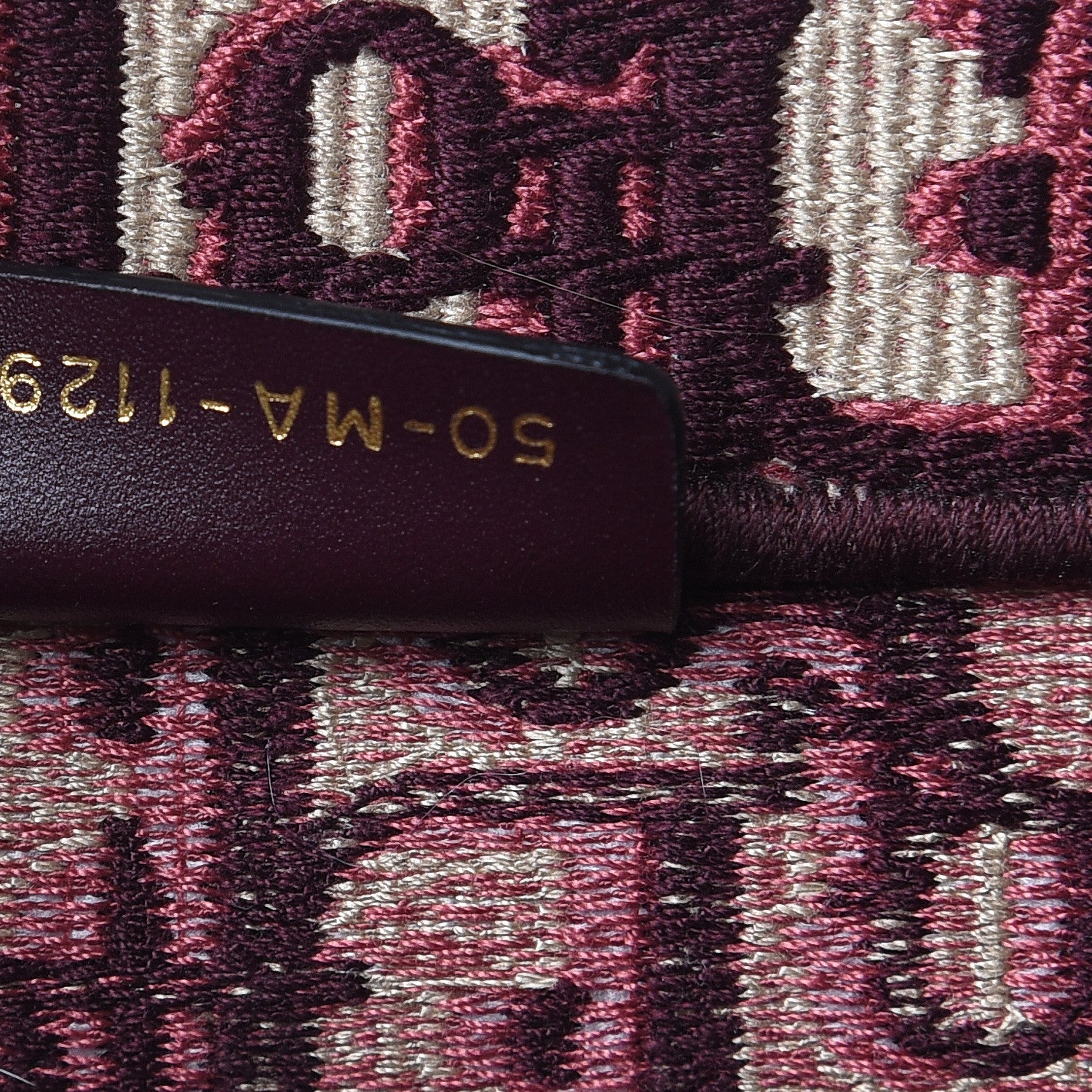 Christian Dior Oblique Medium Book Tote Burgundy Multicolor 7 of 15