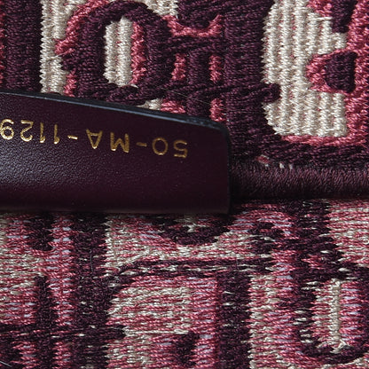 Christian Dior Oblique Medium Book Tote Burgundy Multicolor 7 of 15