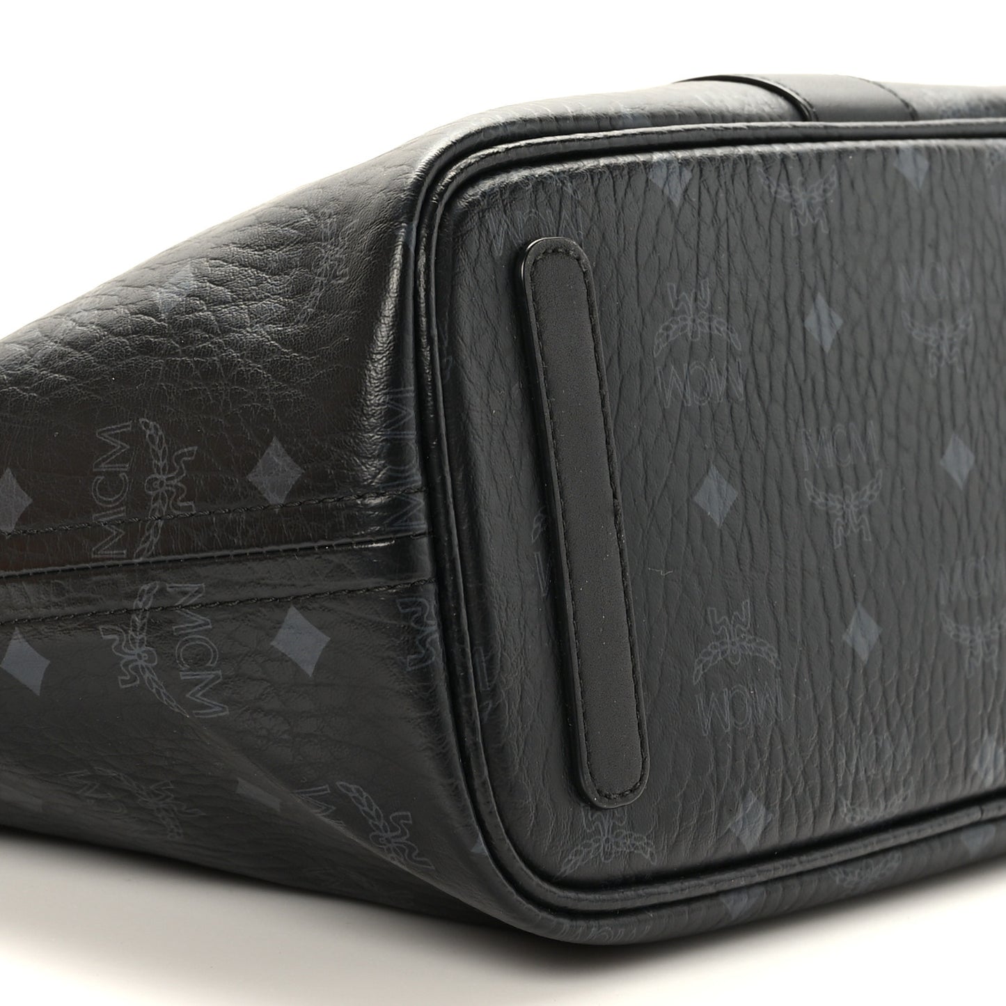 Visetos Nappa Canvas Medium Reversible Shopper Tote Black