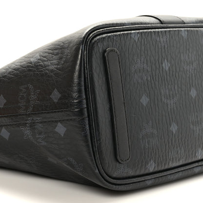 MCM Visetos Nappa Canvas Medium Reversible Shopper Tote Black 7 of 15