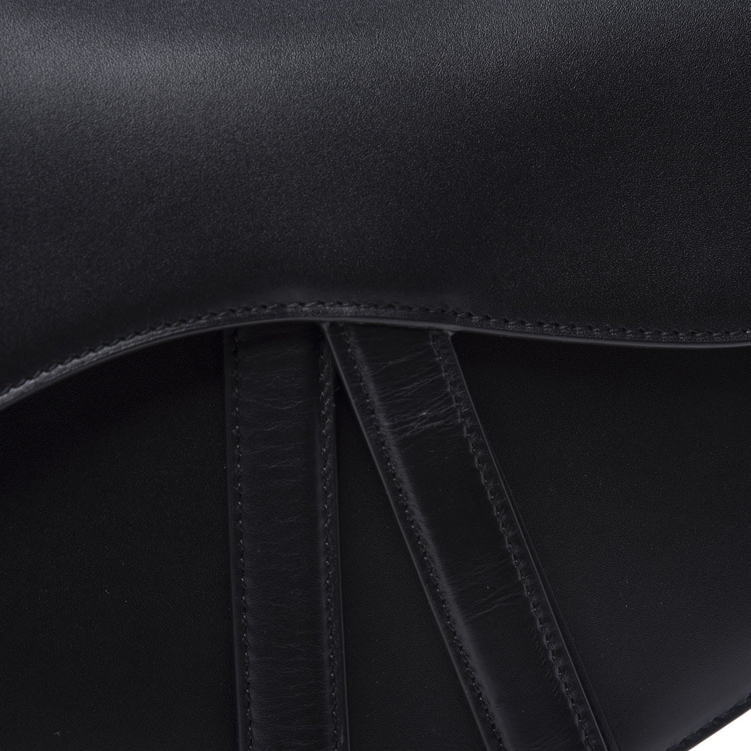 Christian Dior Calfskin Saddle Bag Black 10 of 10