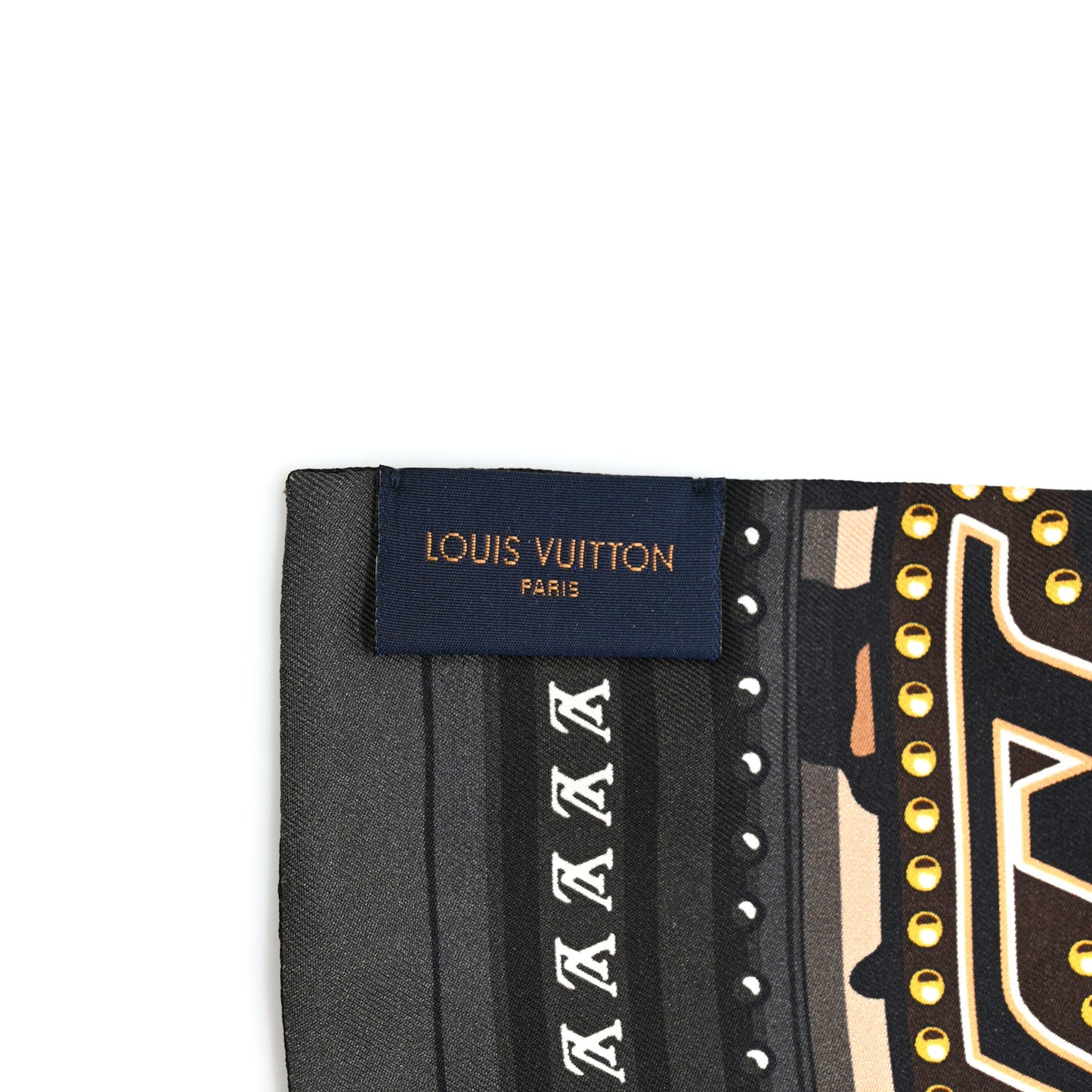 Silk Monogram LV World Bandeau Brown