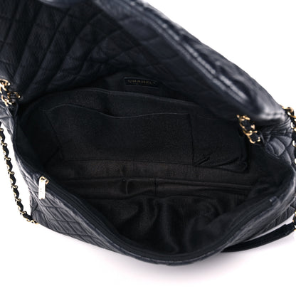Chanel Calfskin Quilted XXL Travel Flap Bag Navy 4 of 11