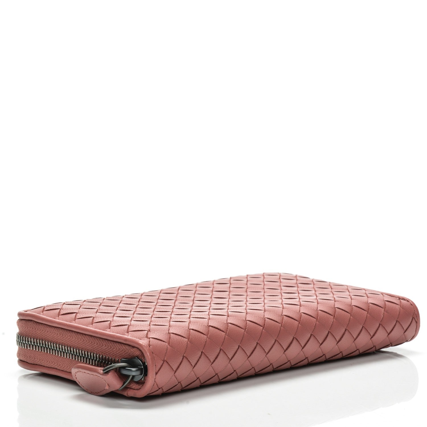 Bottega Veneta Nappa Intrecciato Zip Around Wallet Mallow 4 of 6