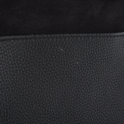 Burberry Grainy Calfskin Embossed Small Messenger Black 8 of 12