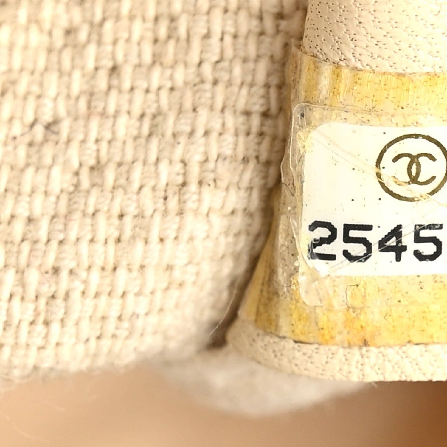 Chanel Canvas Large Shopping Tote White Beige 7 of 12