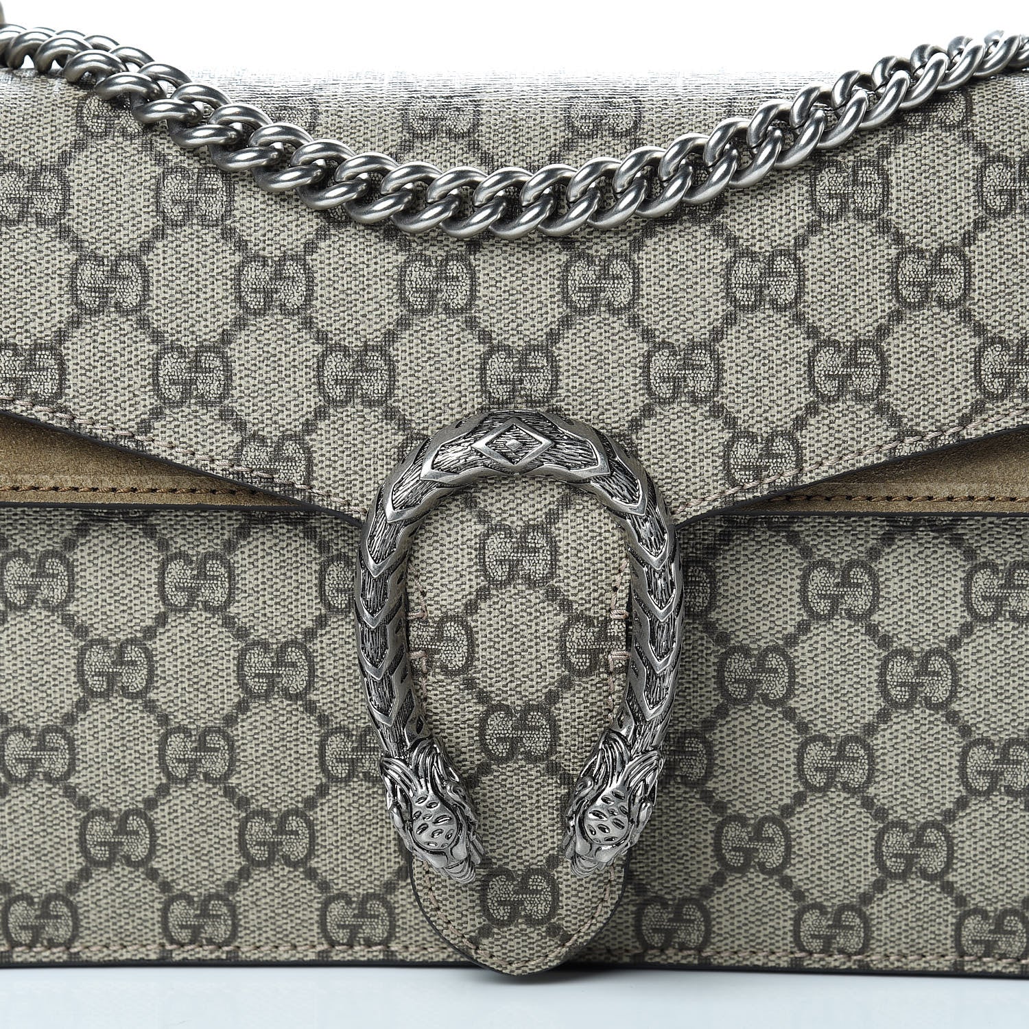 Gucci GG Supreme Monogram Small Dionysus Shoulder Bag Taupe 9 of 16