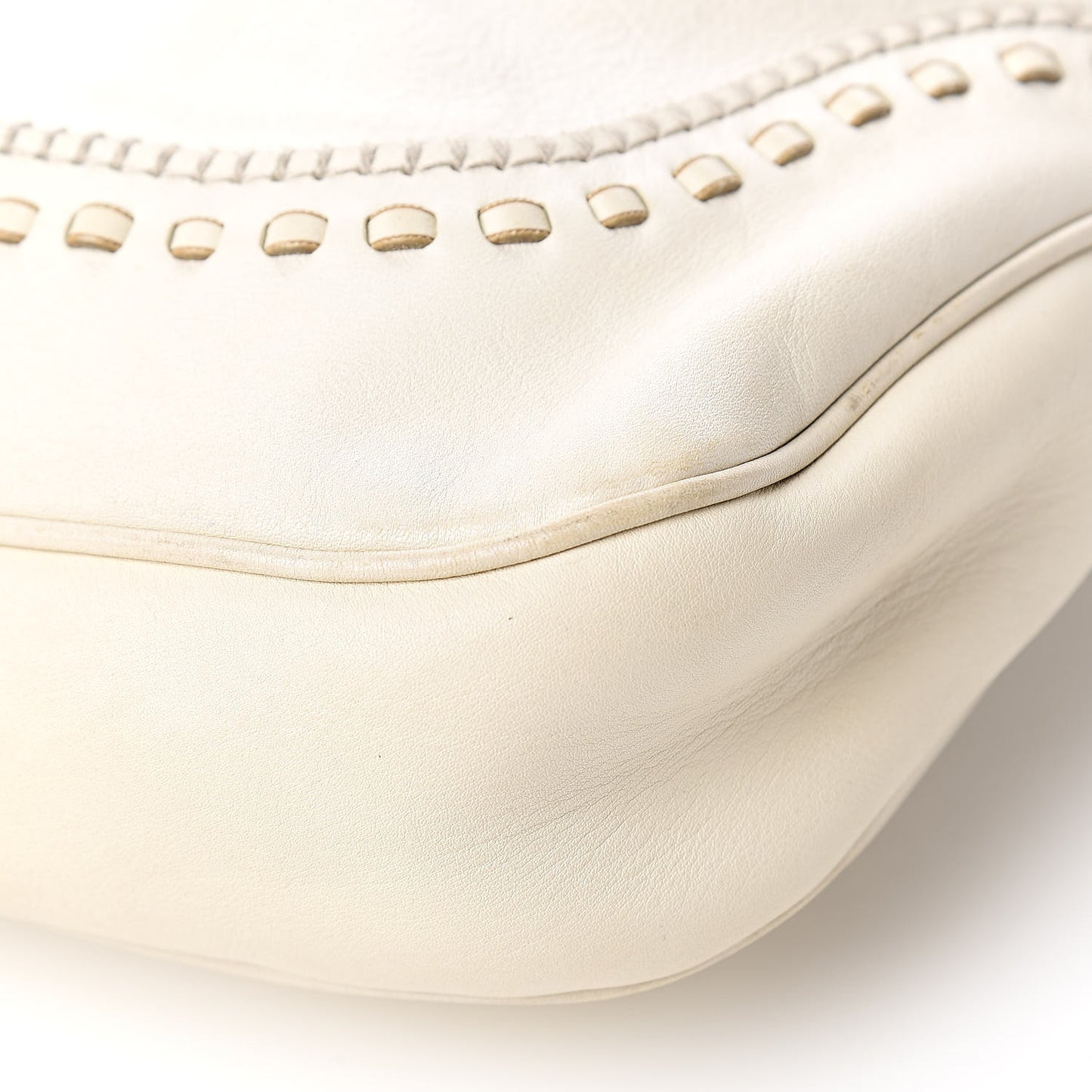 Calfskin Large New Jackie Hobo Off White