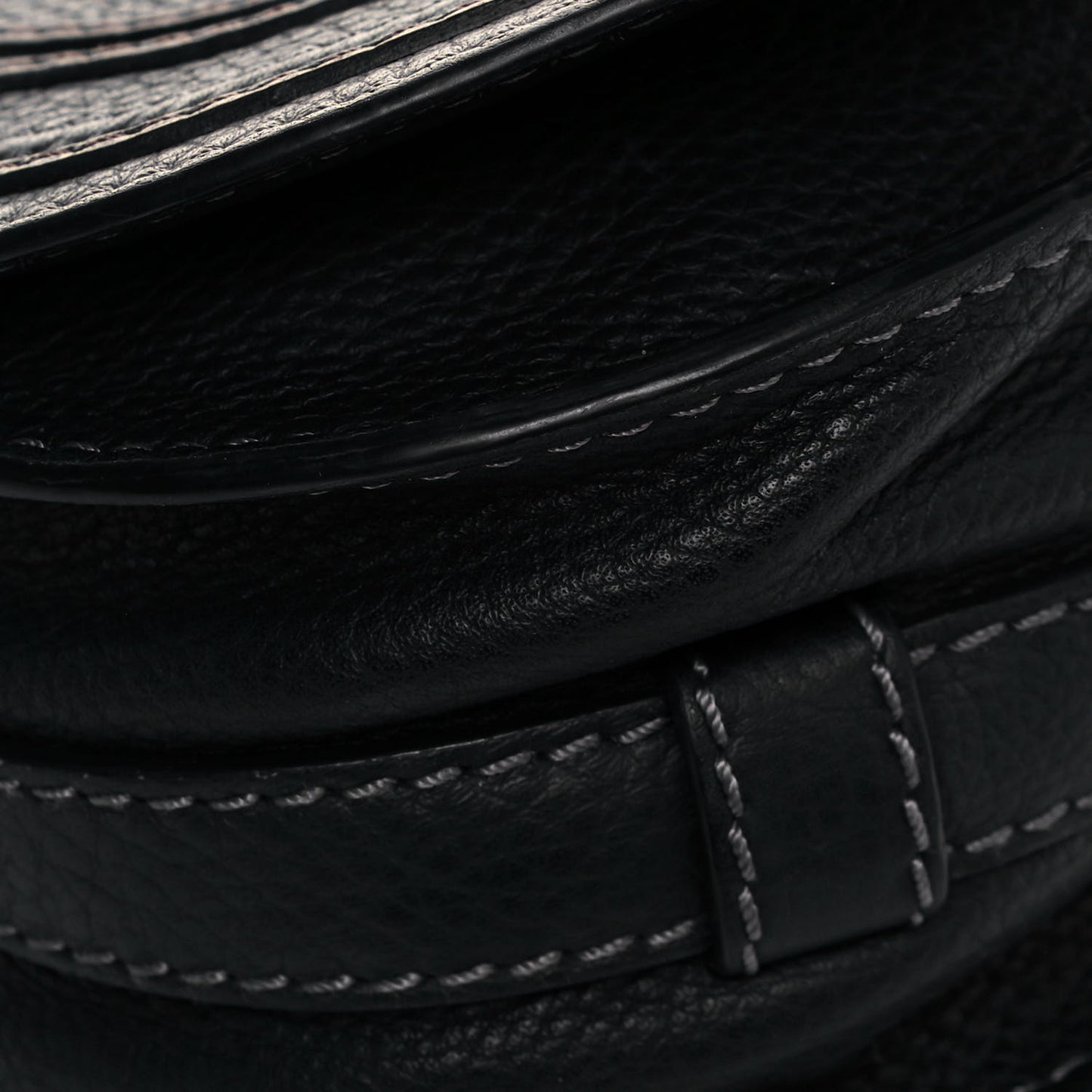 Calfskin Mini Marcie Round Crossbody Bag Black