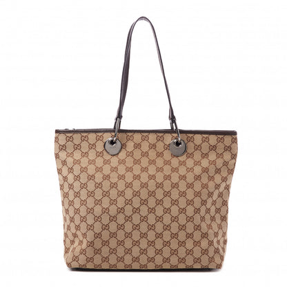 Gucci Monogram Eclipse Tote Brown 1 of 15