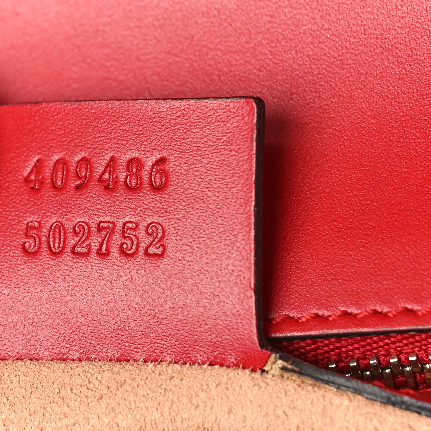 Gucci Guccissima Medium Padlock Shoulder Bag Hibiscus Red 7 of 11