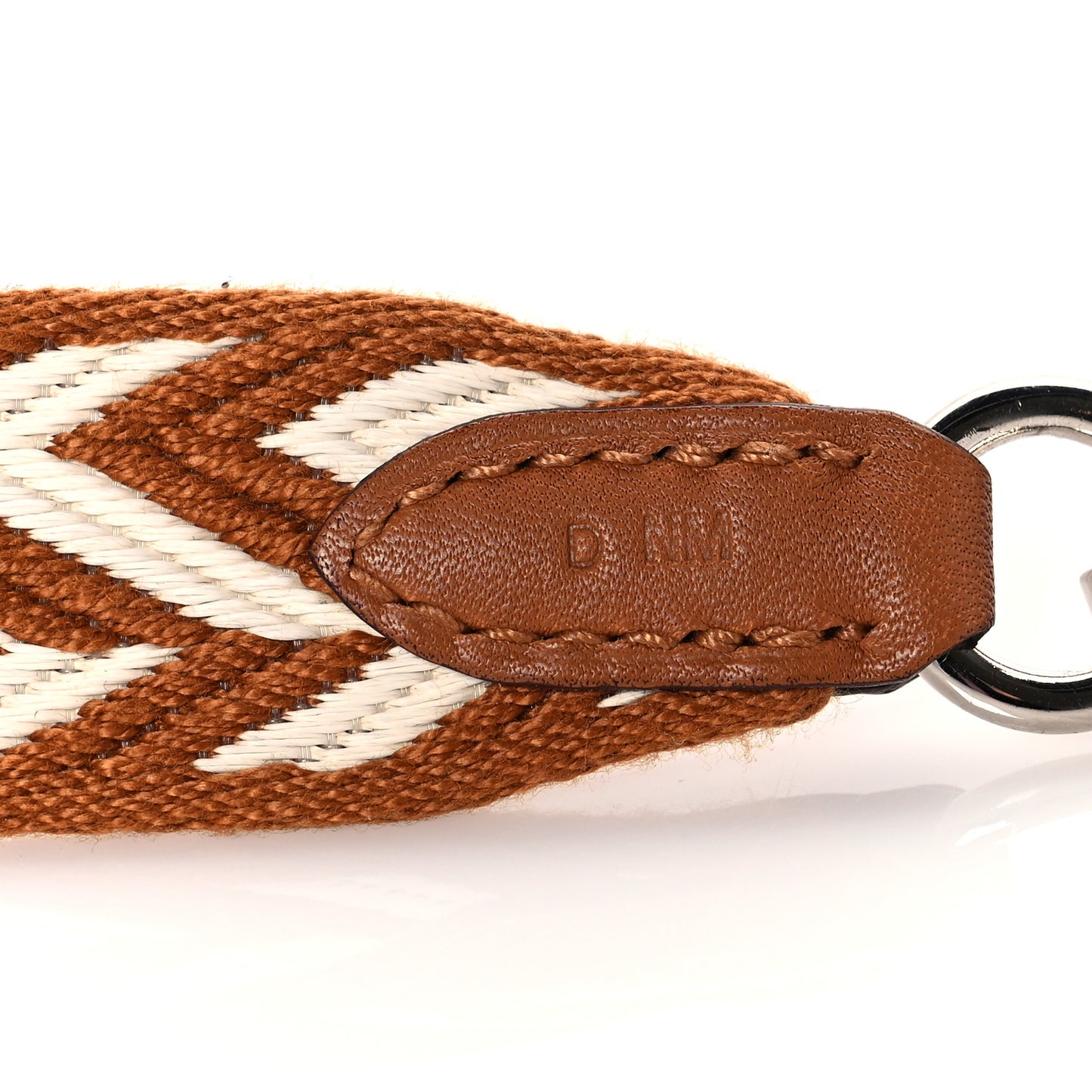 Toile Swift 25mm Sangle ZigZag Shoulder Strap Gold White