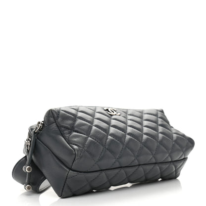 Chanel Calfskin Quilted Waist Bag Dark Grey 4 of 12