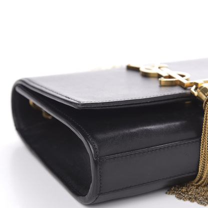 Saint Laurent Calfskin Small Classic Monogram Kate Tassel Satchel Black 10 of 14