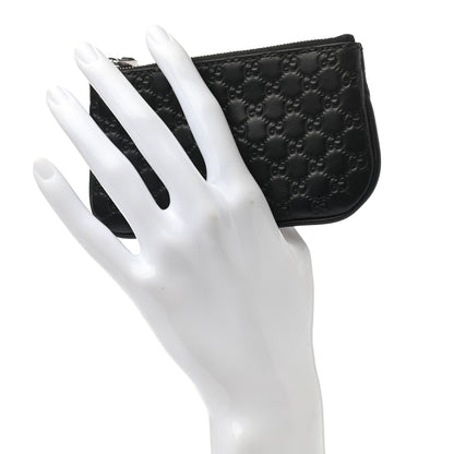Gucci Microguccissima Key Ring Coin Case Black 2 of 8