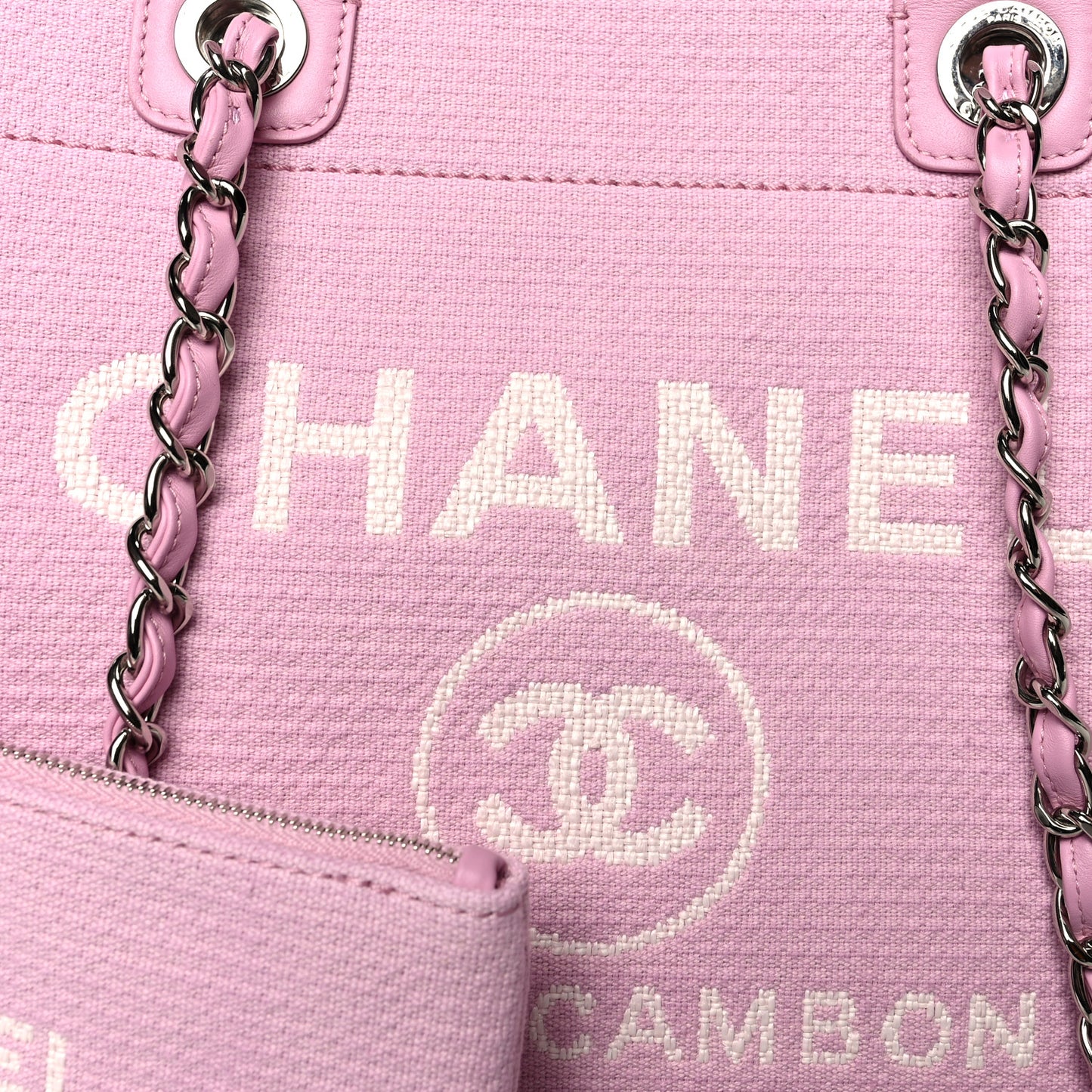 Mixed Fibers Medium Deauville Tote Dark Pink