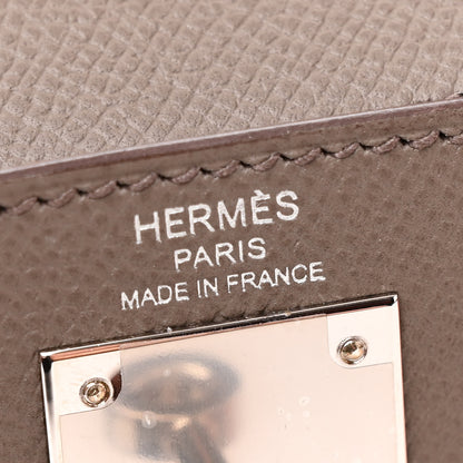 Hermes Epsom Kelly Sellier 28 Etain 6 of 14