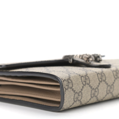 Gucci GG Supreme Monogram Mini Dionysus Chain Wallet Beige Taupe 9 of 14