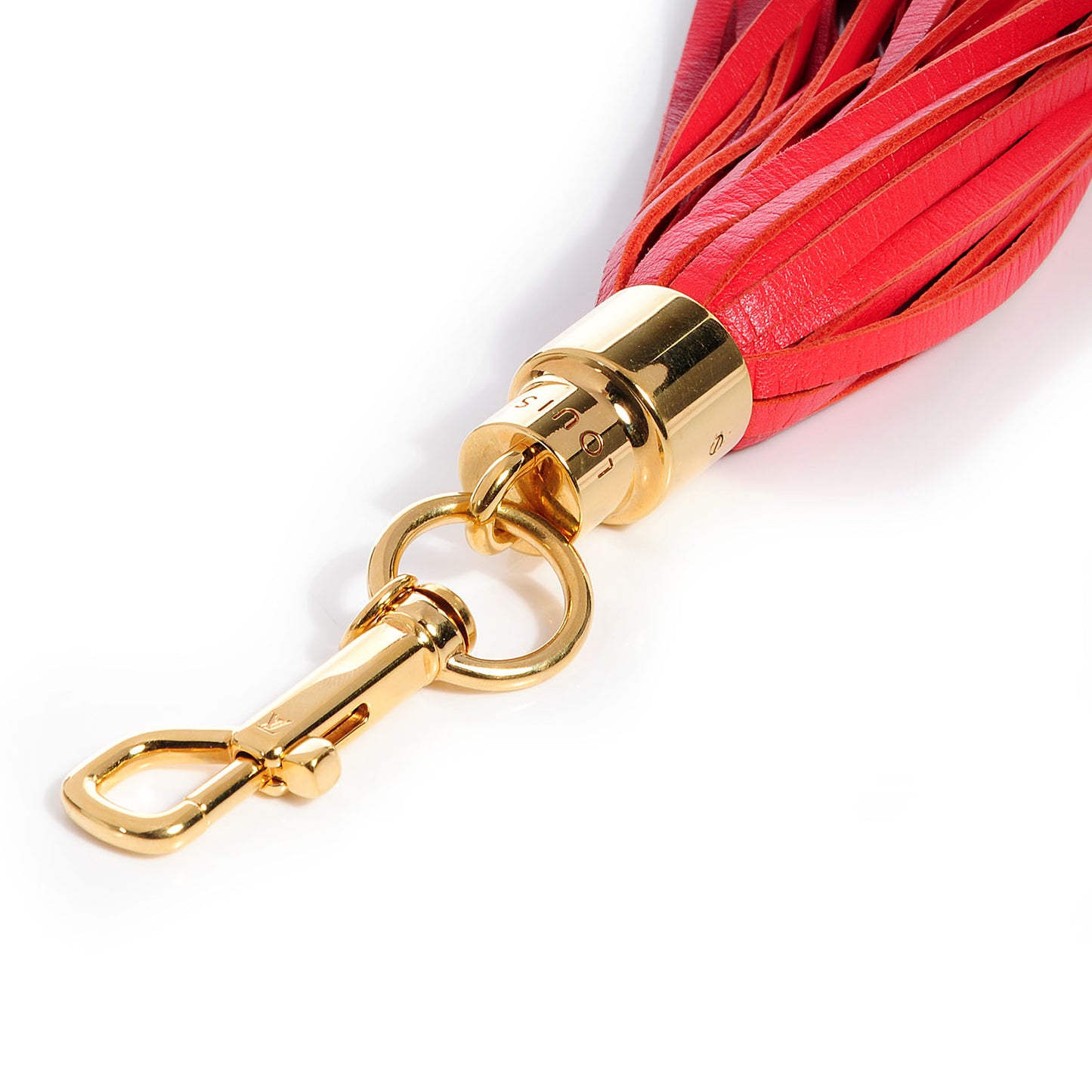 Rainbow Bag Charm Large Tassel Red