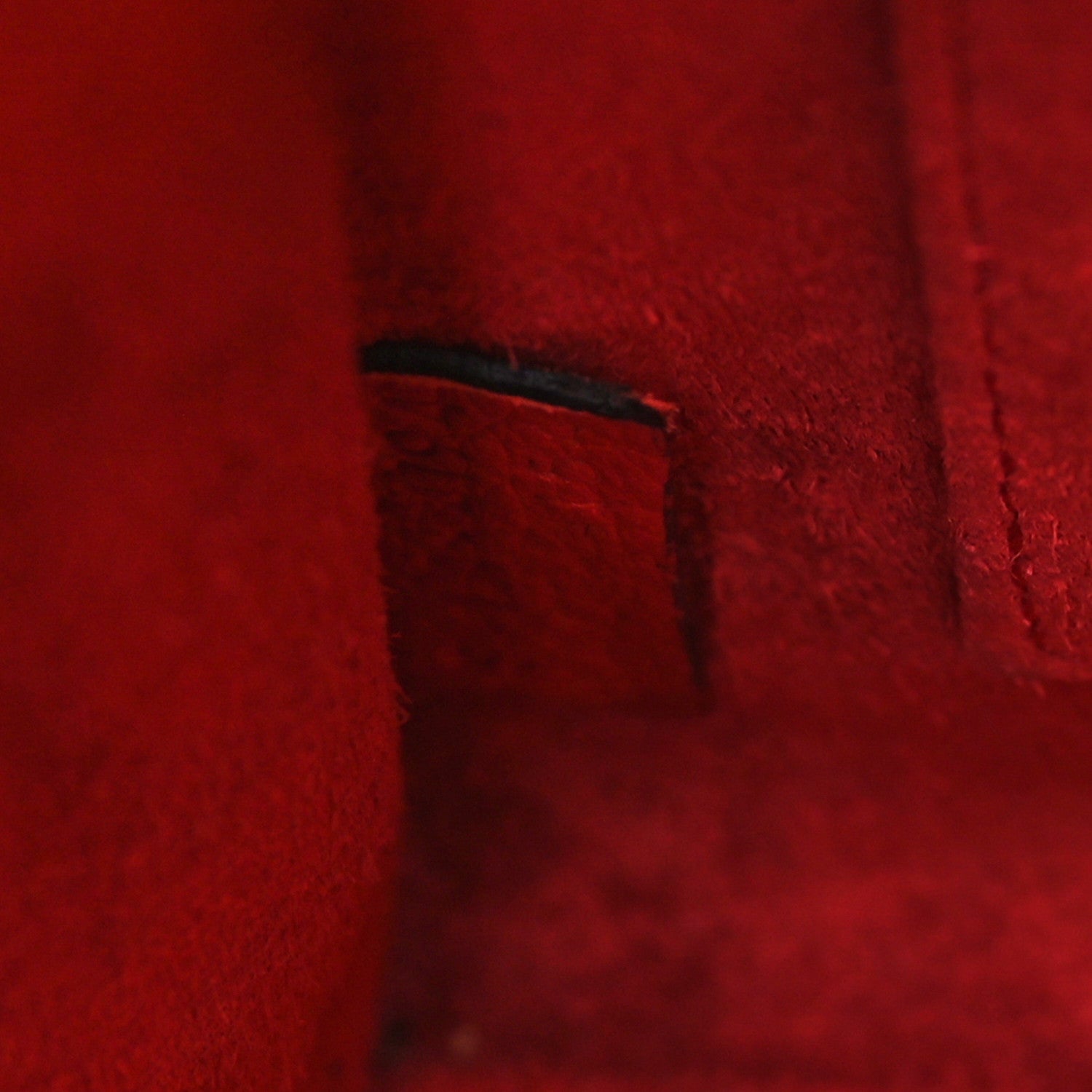 Celine Drummed Calfskin Nano Luggage Red 7 of 10