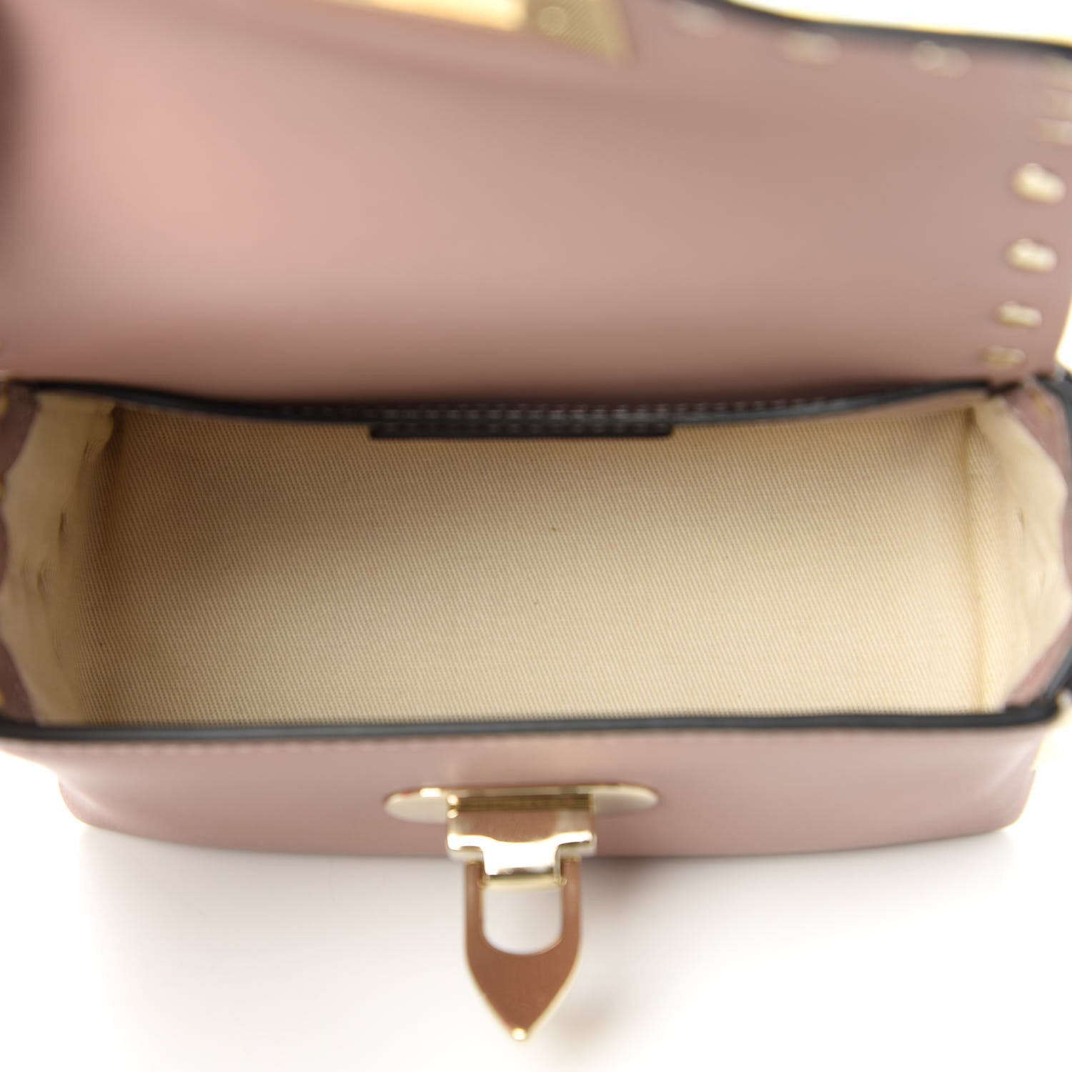Valentino Garavani Calfskin Mini Rockstud Crossbody Bag Poudre 5 of 11